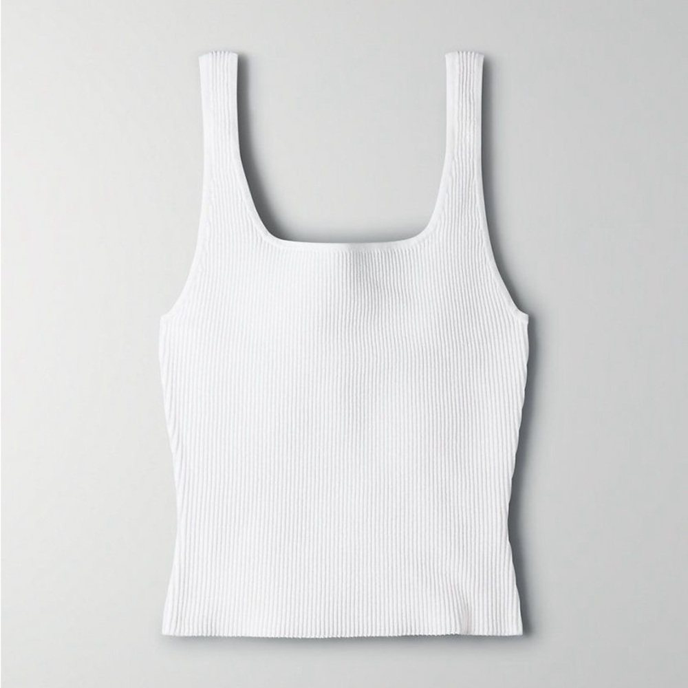 Aritzia Babaton Sculpt Knit Squareneck Tank